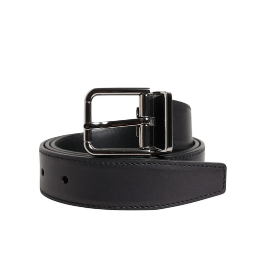 Dolce and Gabbana Calf Leather Belt Style Statement with Metal Buckle &