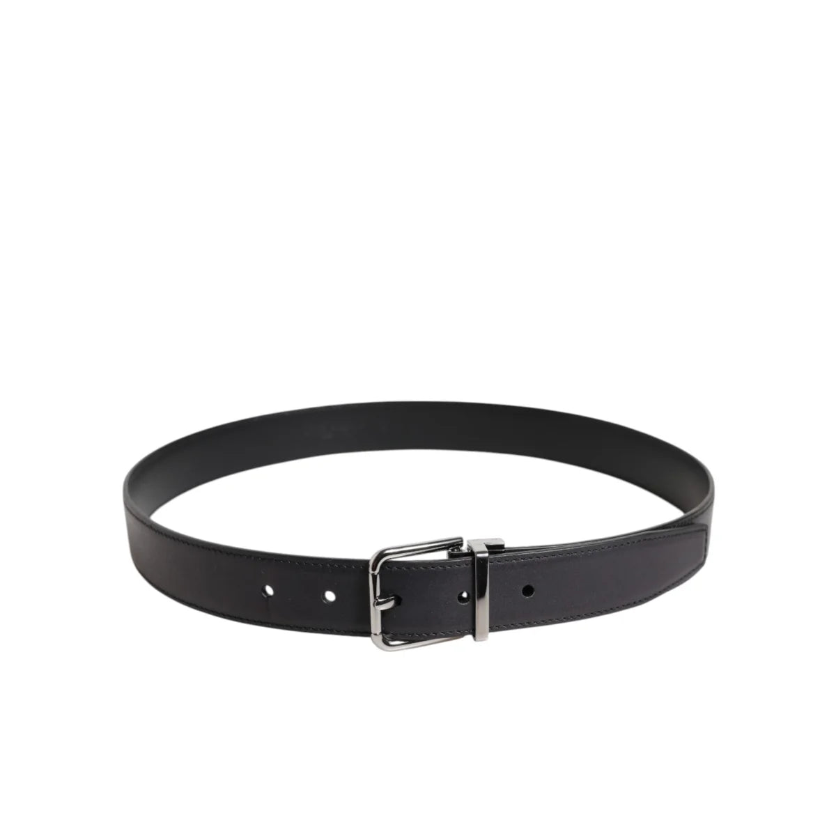 Dolce and Gabbana Calf Leather Belt Style Statement with Metal Buckle &