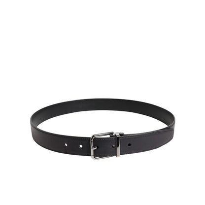 Dolce and Gabbana Calf Leather Belt Style Statement with Metal Buckle &