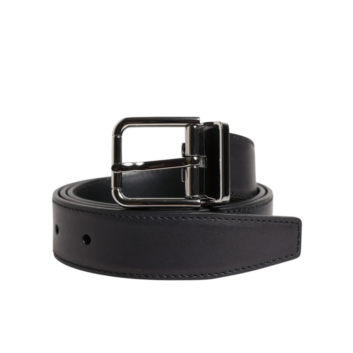 Dolce and Gabbana Calf Leather Belt Style Statement with Metal Buckle &