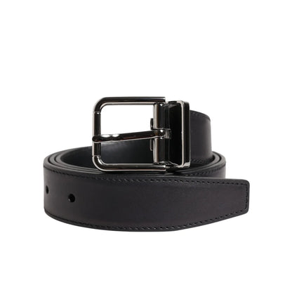 Dolce and Gabbana Calf Leather Belt Style Statement with Metal Buckle &