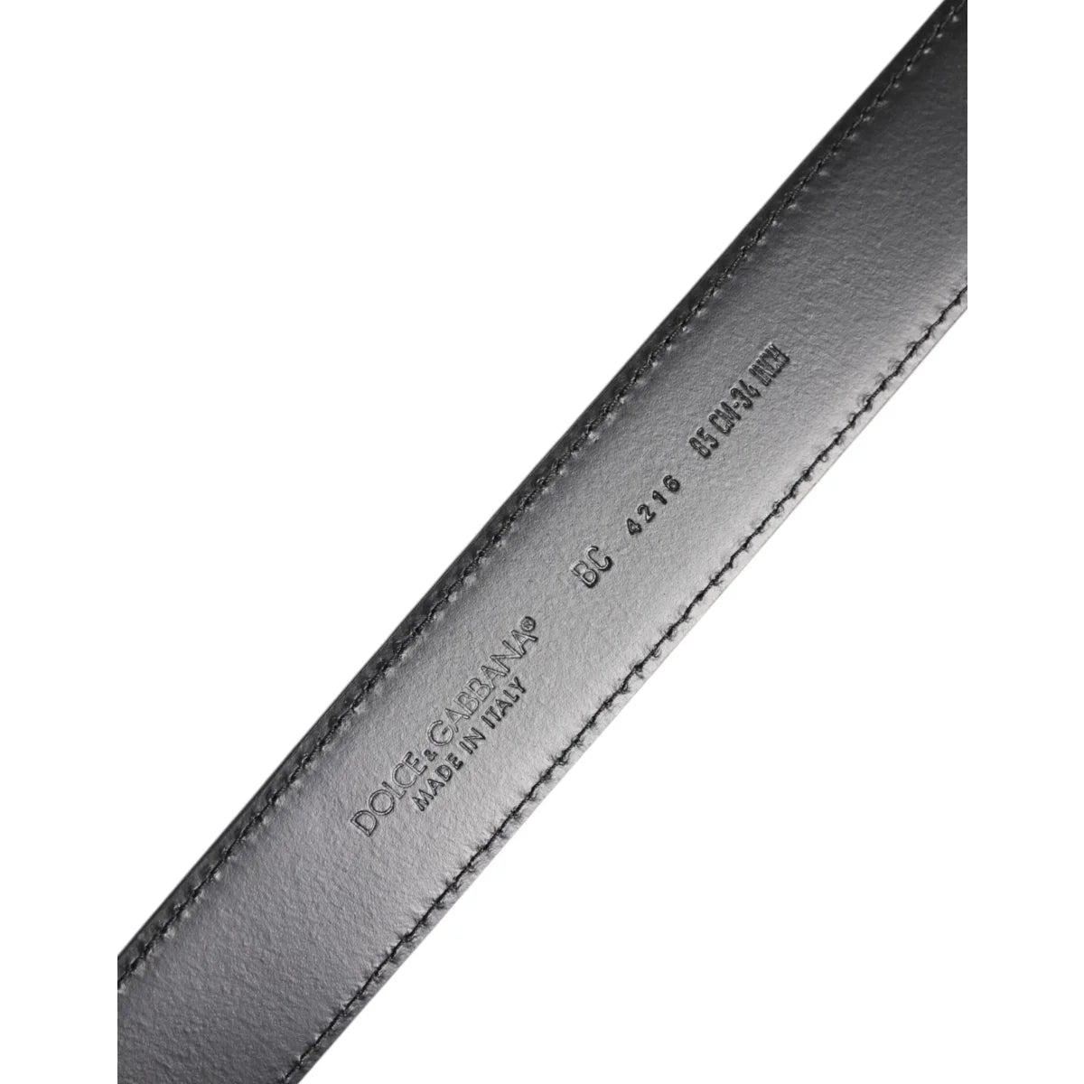 Dolce and Gabbana Calf Leather Belt Style Statement with Metal Buckle &