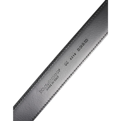 Dolce and Gabbana Calf Leather Belt Style Statement with Metal Buckle &