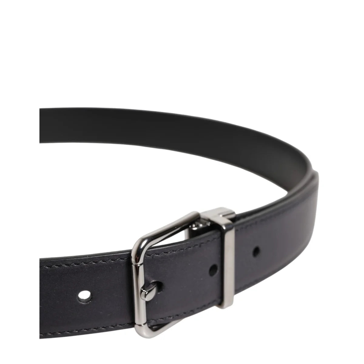 Dolce and Gabbana Calf Leather Belt Style Statement with Metal Buckle &