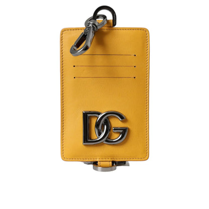 Dolce Gabbana Calf Leather Credit Card Holder Wallet for Men &