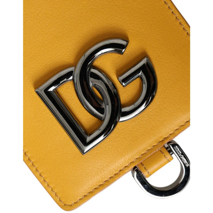 Dolce Gabbana Calf Leather Credit Card Holder Wallet for Men &
