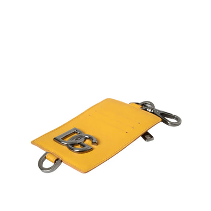 Dolce Gabbana Calf Leather Credit Card Holder Wallet for Men &