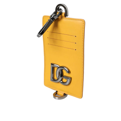 Dolce Gabbana Calf Leather Credit Card Holder Wallet for Men &