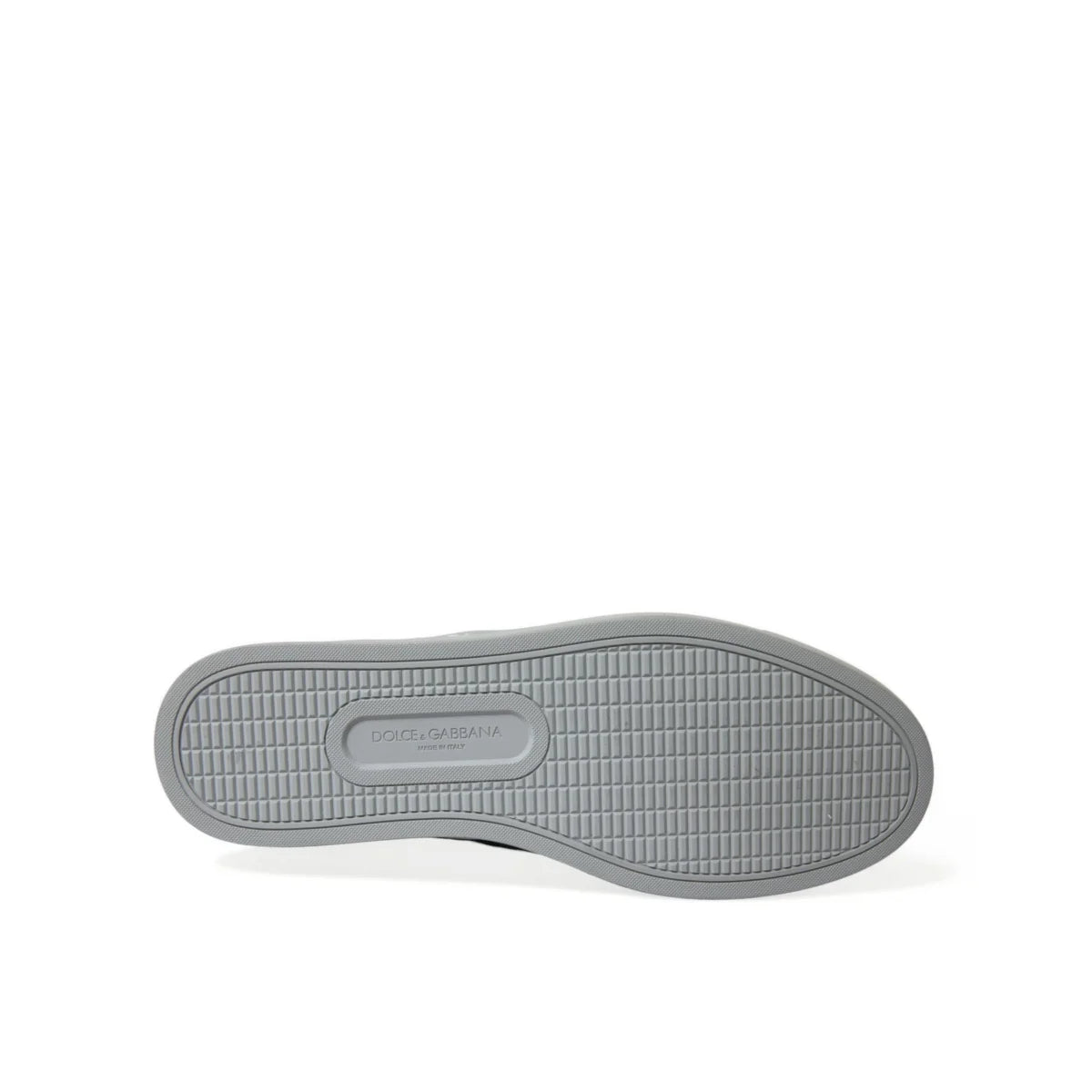 Dolce & Gabbana Calf Leather Hair Blue Leopard Print Sneakers