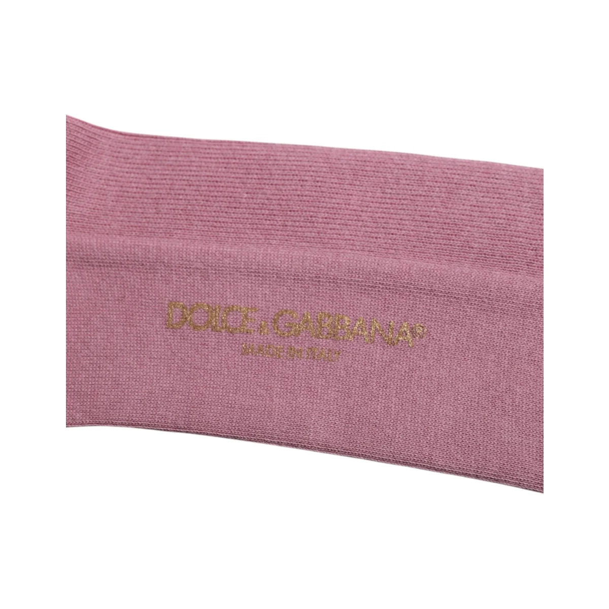 Dolce Gabbana Calf Socks Pink Luxury Cotton Style &