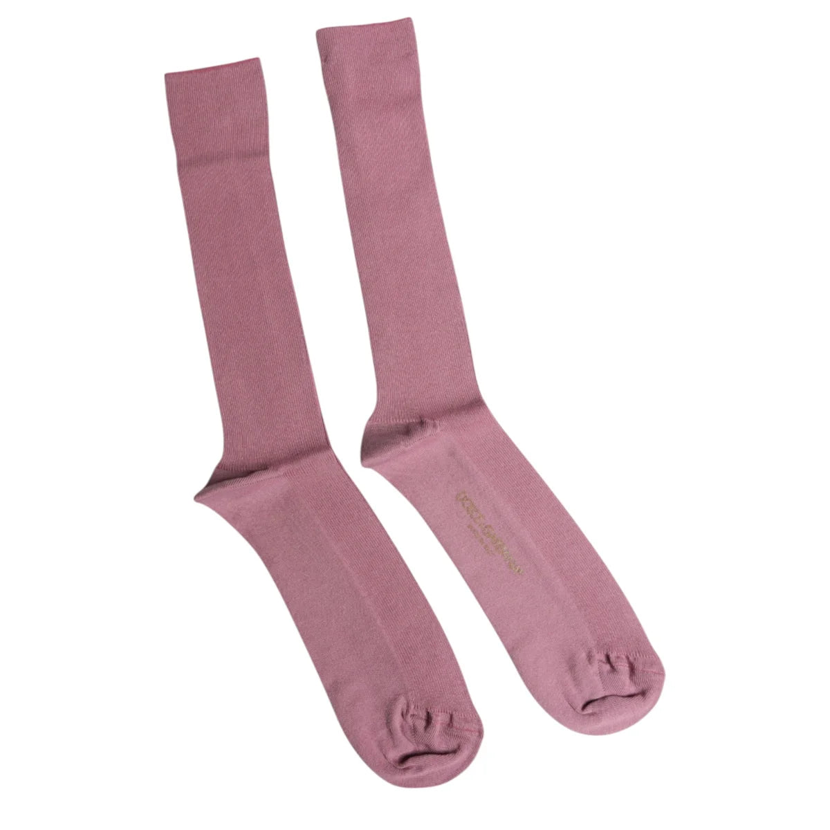 Dolce Gabbana Calf Socks Pink Luxury Cotton Style &