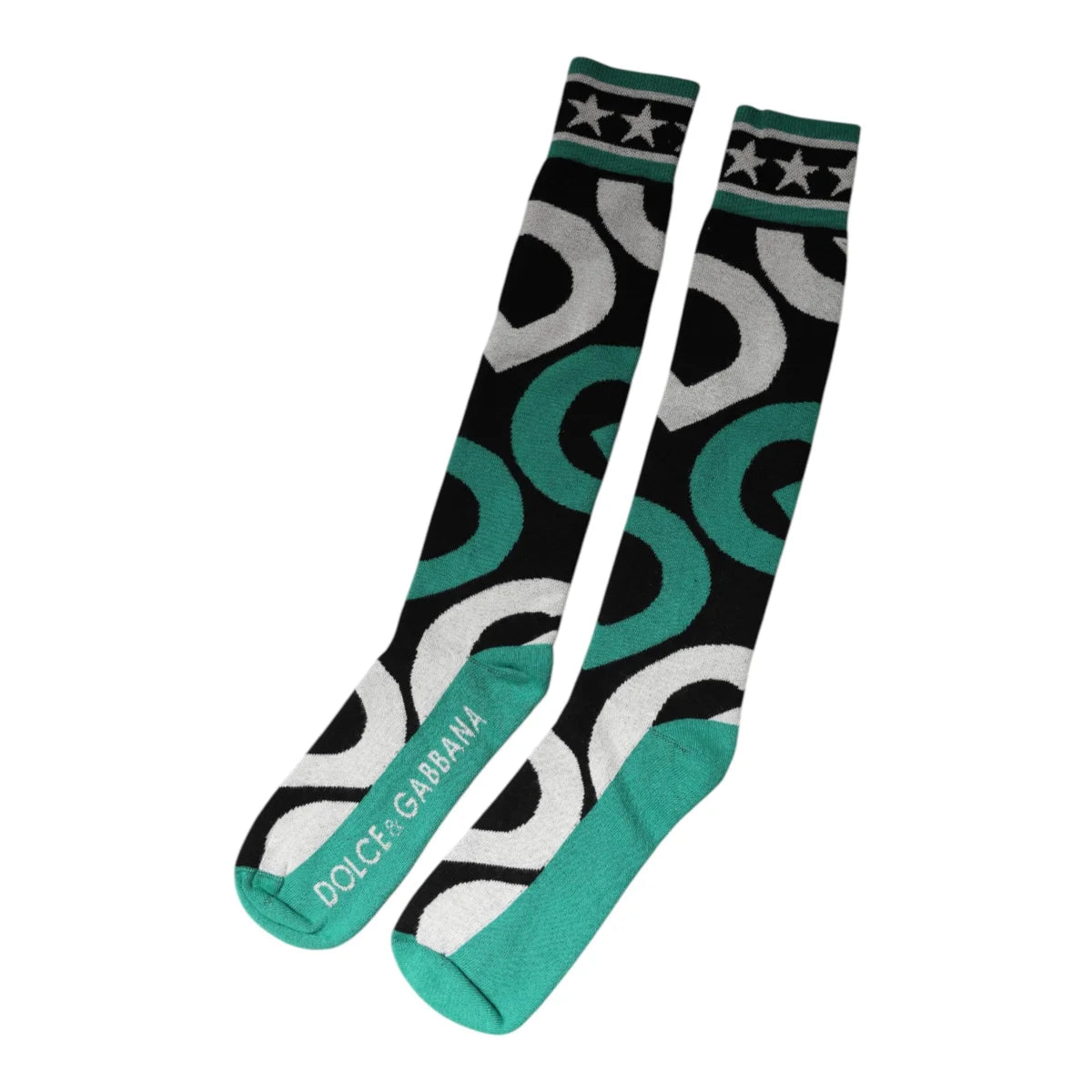 Dolce Gabbana Calf Socks Style Luxurious Over the Stretch &