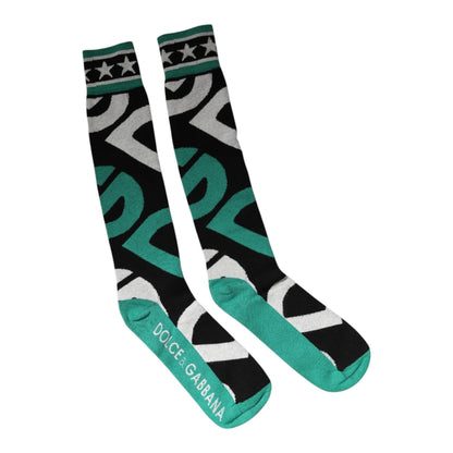Dolce Gabbana Calf Socks Style Luxurious Over the Stretch &