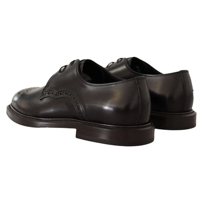 Dolce & Gabbana Calfskin Leather Derby Dress Shoes in Timeless Style