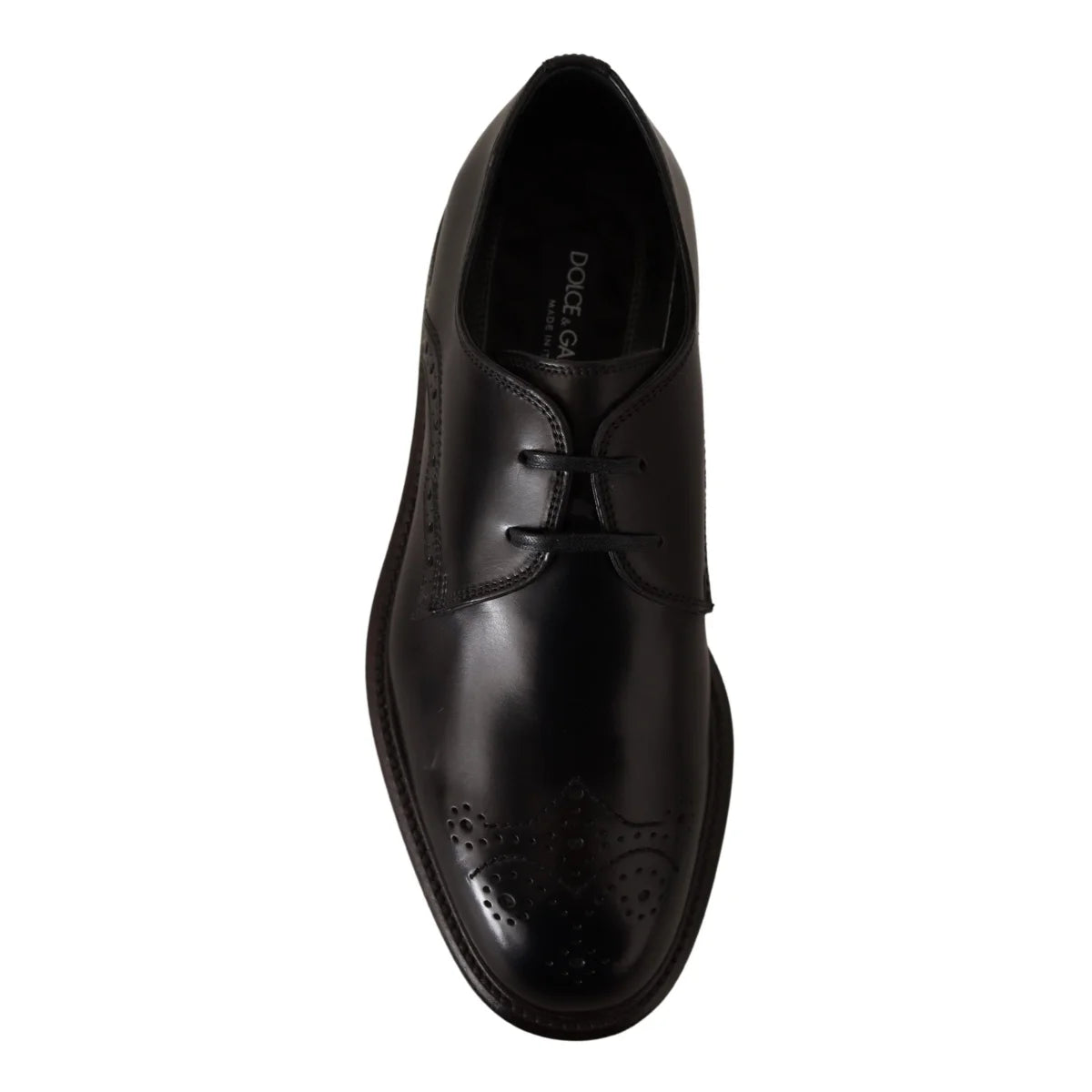 Dolce & Gabbana Calfskin Leather Derby Dress Shoes in Timeless Style