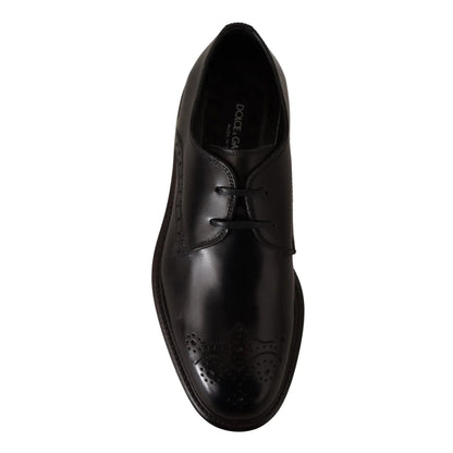 Dolce & Gabbana Calfskin Leather Derby Dress Shoes in Timeless Style