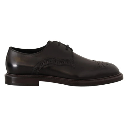 Dolce & Gabbana Calfskin Leather Derby Dress Shoes in Timeless Style