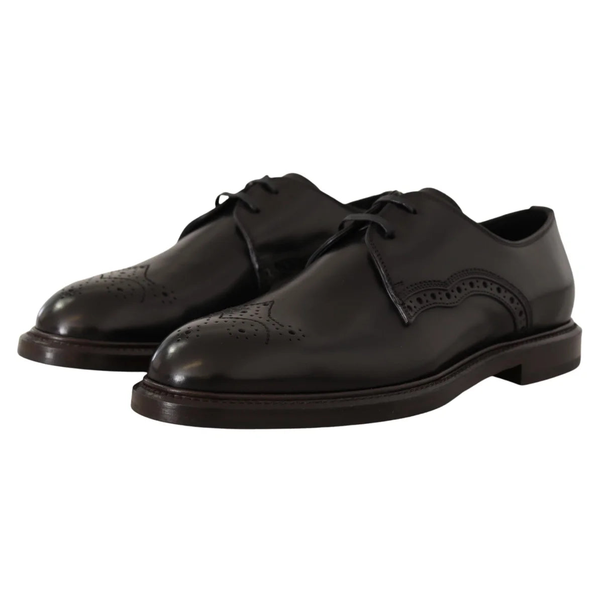 Dolce & Gabbana Calfskin Leather Derby Dress Shoes in Timeless Style