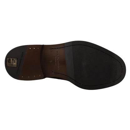 Dolce & Gabbana Calfskin Leather Derby Dress Shoes in Timeless Style