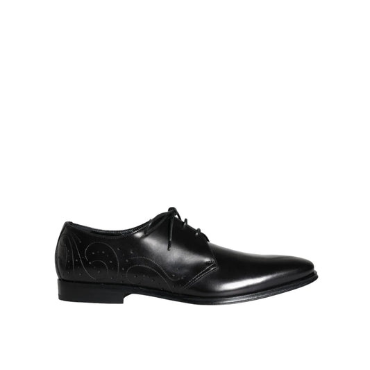 Dolce Gabbana Calfskin Leather Dress Shoes Authentic Mens Derby &