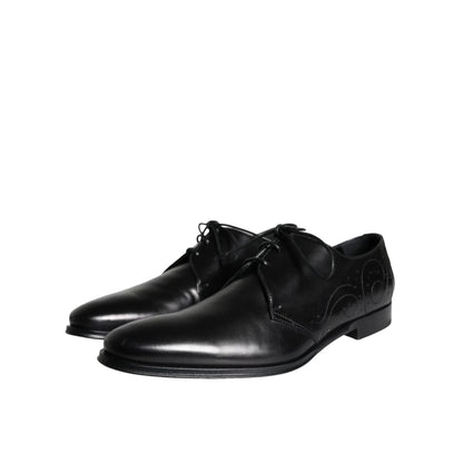 Dolce Gabbana Calfskin Leather Dress Shoes Authentic Mens Derby &