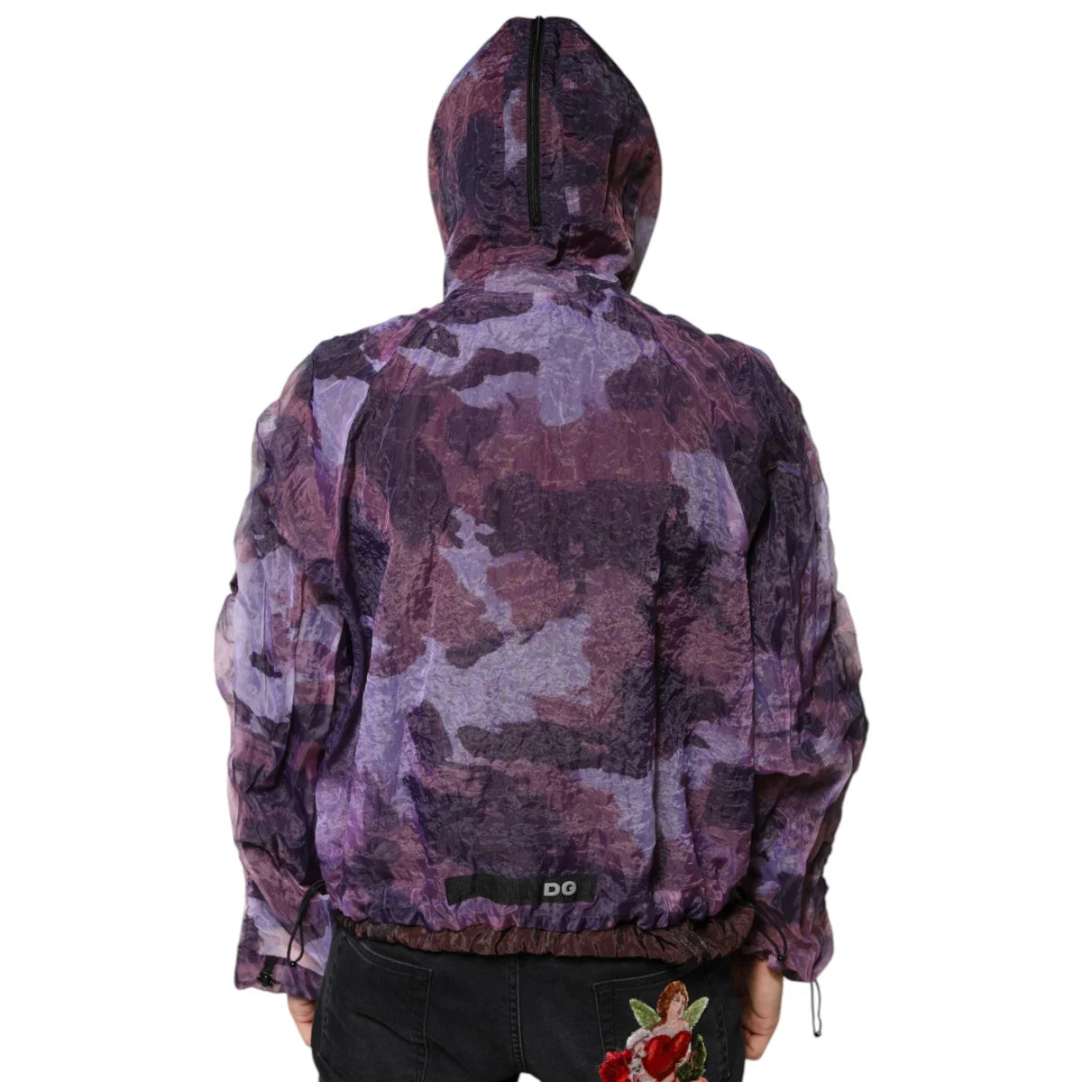 Dolce & Gabbana Camo Blouson Jacket with Hood and DG Logo
