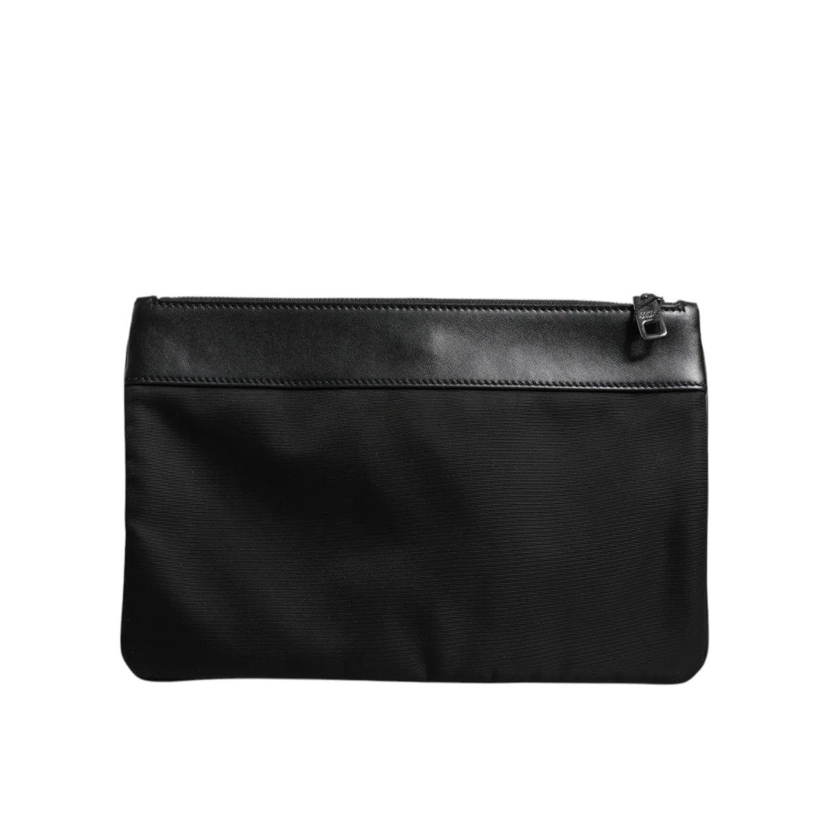 Dolce & Gabbana Camo Leopard Print Pouch Bag with Logo Plaque