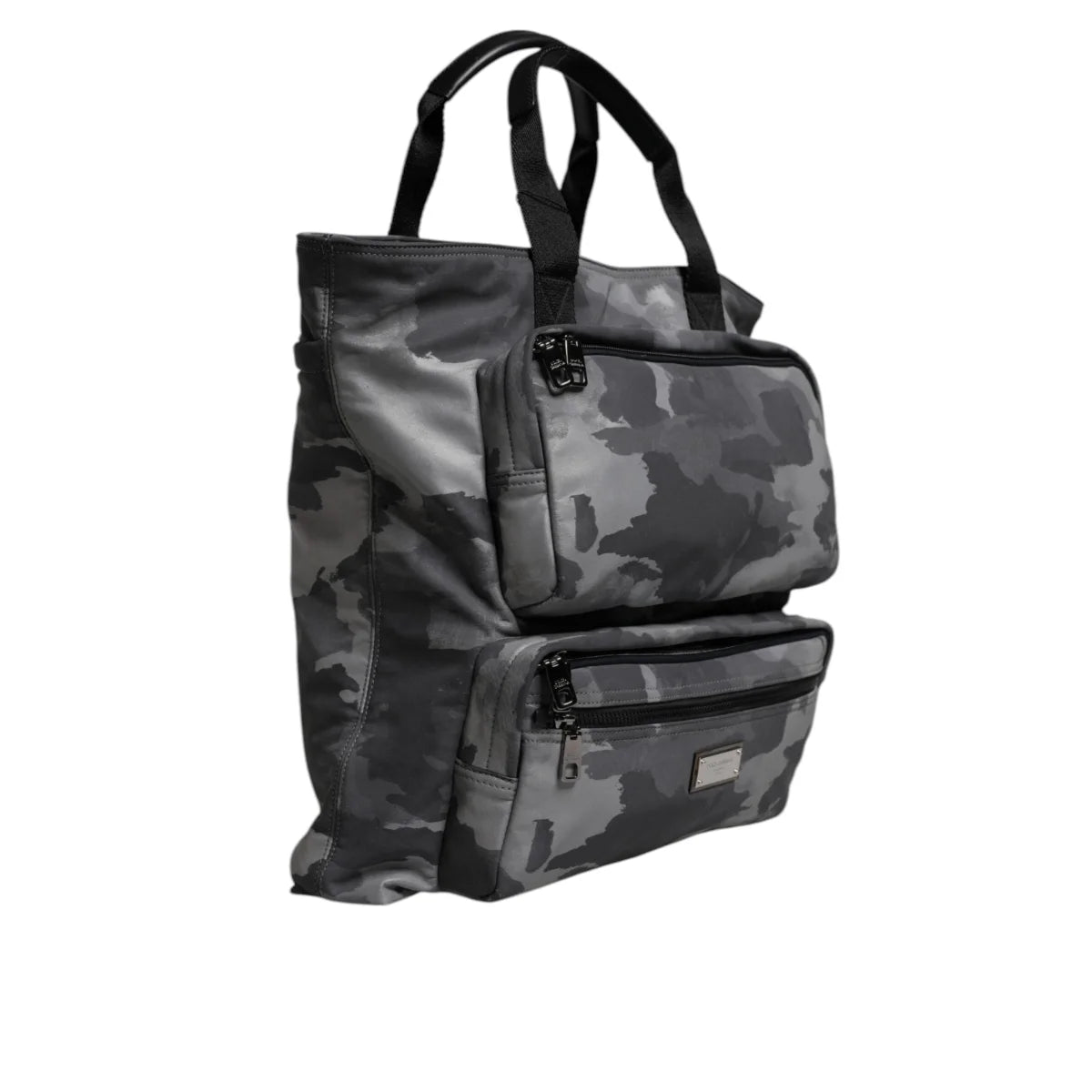 Dolce & Gabbana Camo Tote Bag in Modern Gray Camouflage