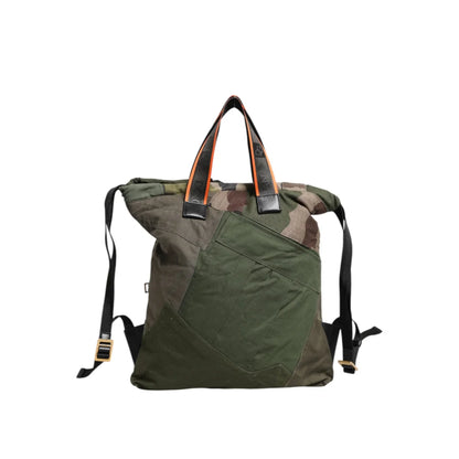 Dolce & Gabbana Camouflage Backpack Bag with Drawstring Closure