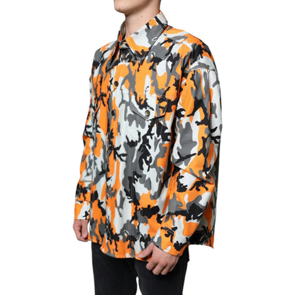 Dolce Gabbana Camouflage Denim Jacket Bold Designer Street Style &