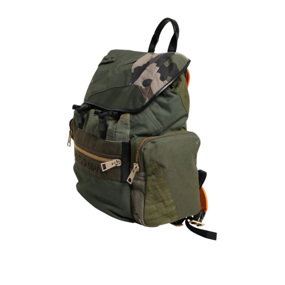 Dolce & Gabbana Camouflage Drawstring Closure Backpack Bag