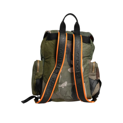 Dolce & Gabbana Camouflage Drawstring Closure Backpack Bag