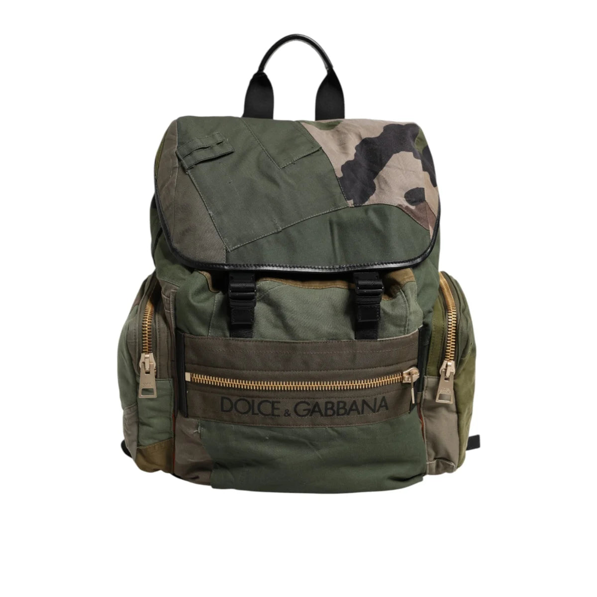Dolce & Gabbana Camouflage Drawstring Closure Backpack Bag