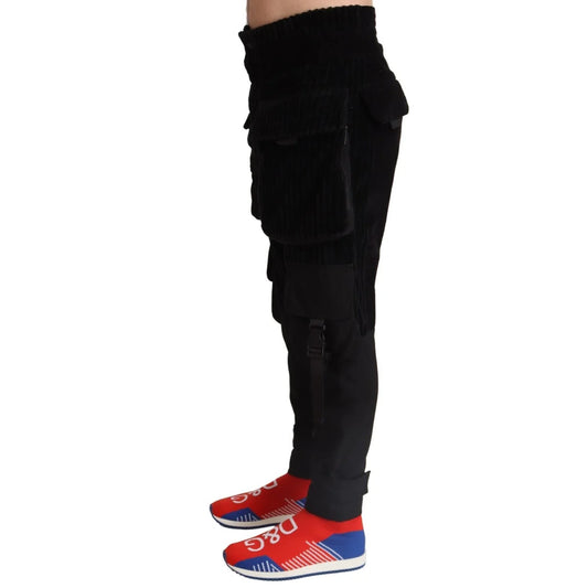 Dolce & Gabbana Cargo Corduroy Pants Italian Luxury Awaits Button Closure