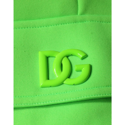 Dolce Gabbana Cargo Jogger Neon Green Pants Statement Style &
