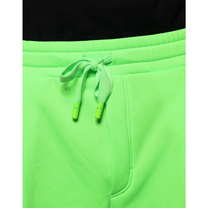 Dolce Gabbana Cargo Jogger Neon Green Pants Statement Style &