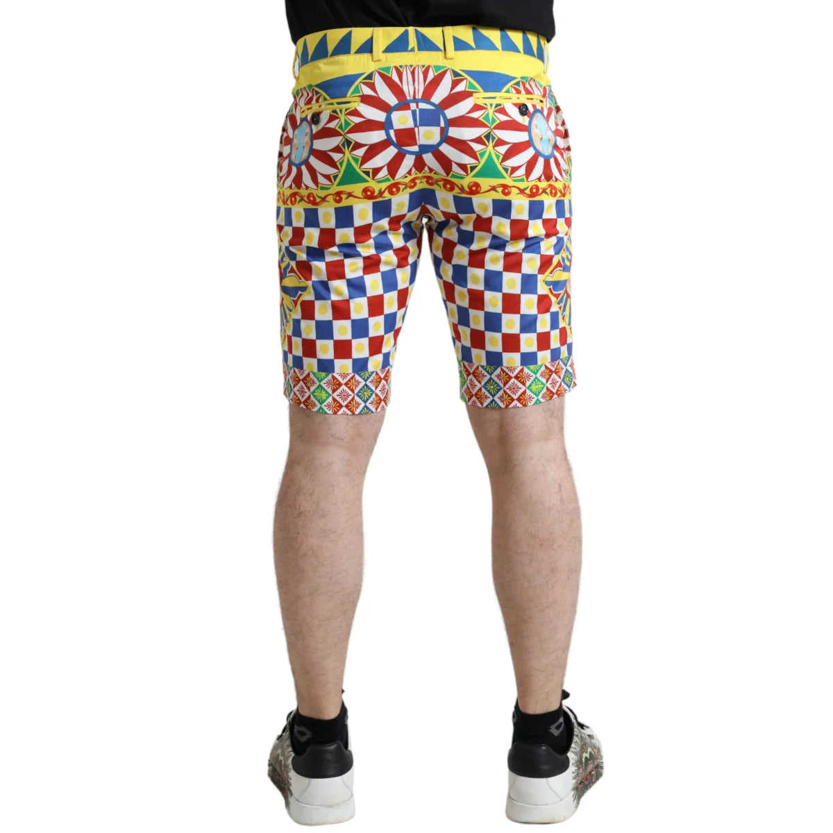Dolce Gabbana Carretto Print Bermuda Shorts &