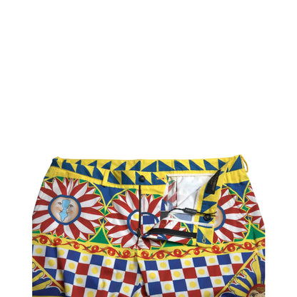 Dolce Gabbana Carretto Print Bermuda Shorts &