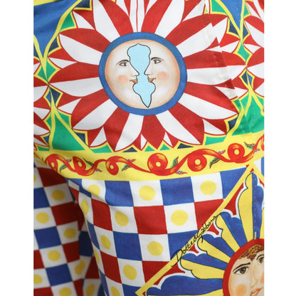 Dolce Gabbana Carretto Print Bermuda Shorts &