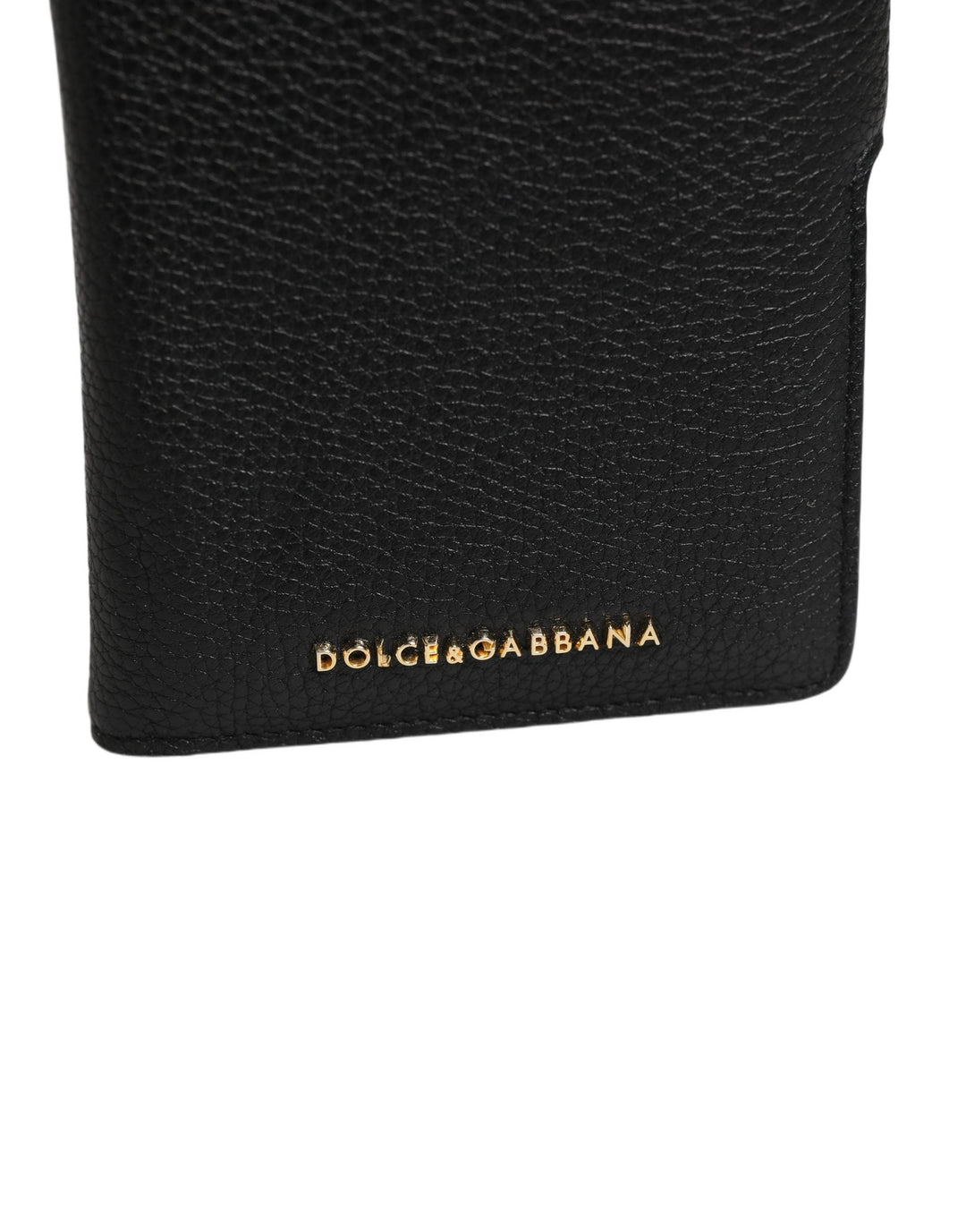 Dolce &amp; Gabbana Case Flip Cover Black Calf Leather Iphone11 Pro Phone