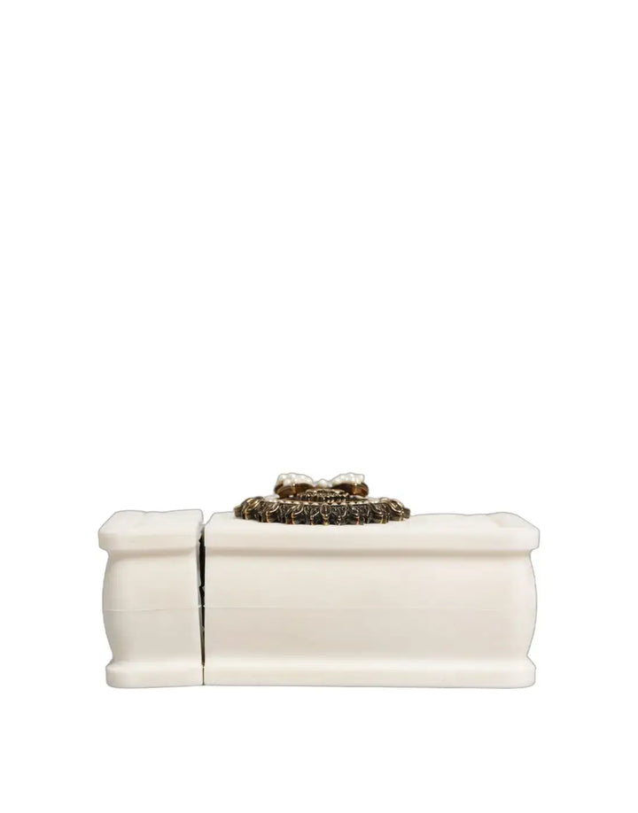 Dolce &amp; Gabbana Case White Silicone Devotion Heart Cover Hand Bag Airpod