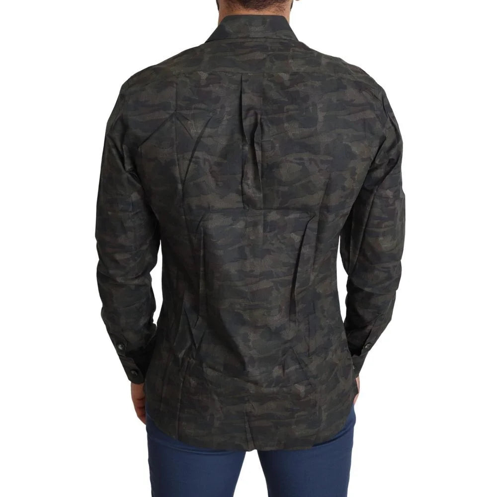 Dolce & Gabbana Casual Shirt Soft Cotton Long Sleeve Mens Fashion