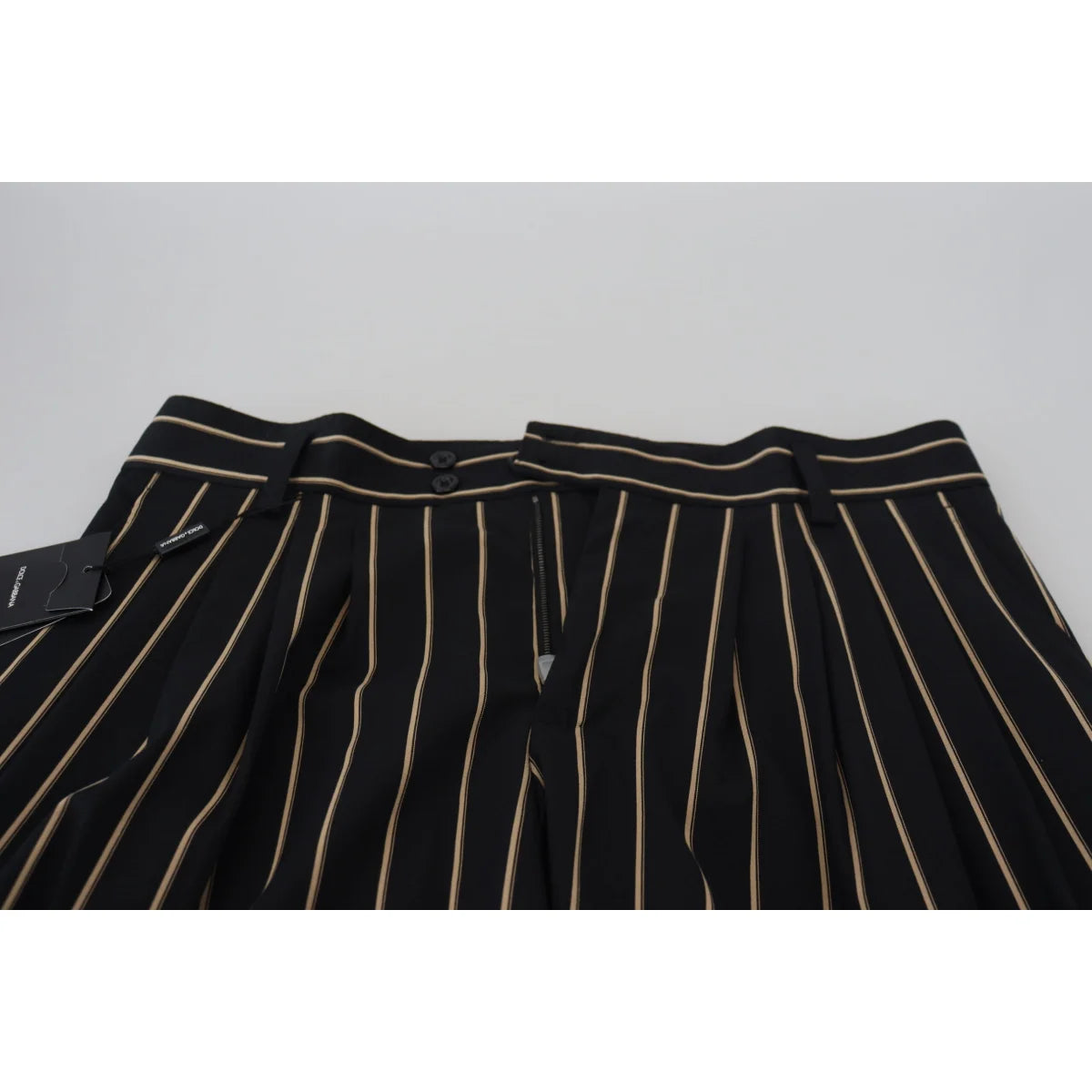 Dolce & Gabbana Chino Tapered Pants Beige Striped