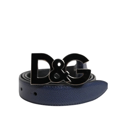 Dolce & Gabbana Clothing Accessory Leather Belt with DG Buckle