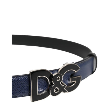 Dolce & Gabbana Clothing Accessory Leather Belt with DG Buckle