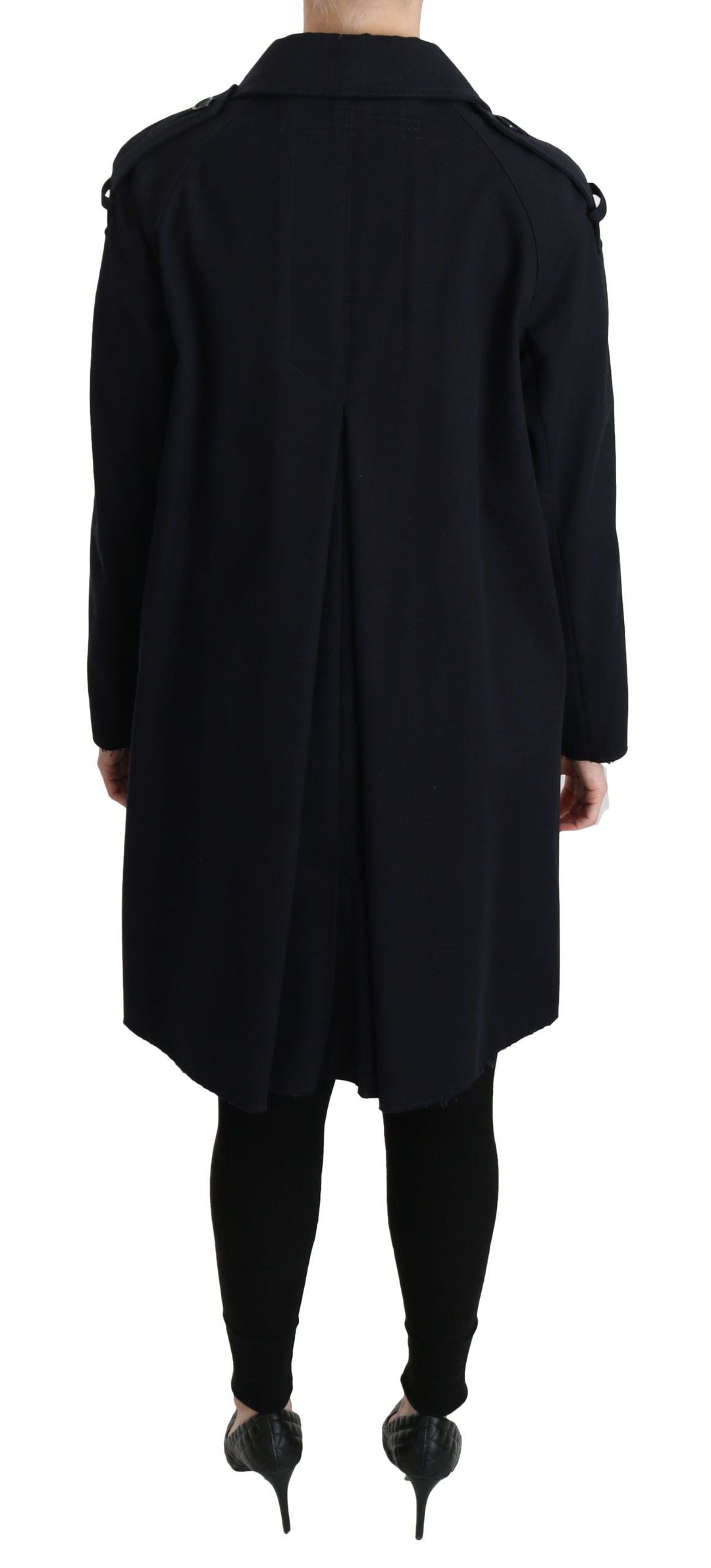 Dolce &amp; Gabbana Trench Coats - Coat Blue Cotton Women Jacket