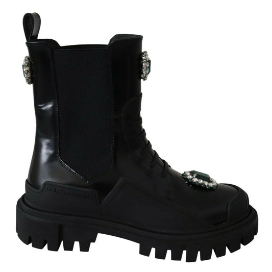 Dolce & Gabbana Combat Boots Dress Power Attitude