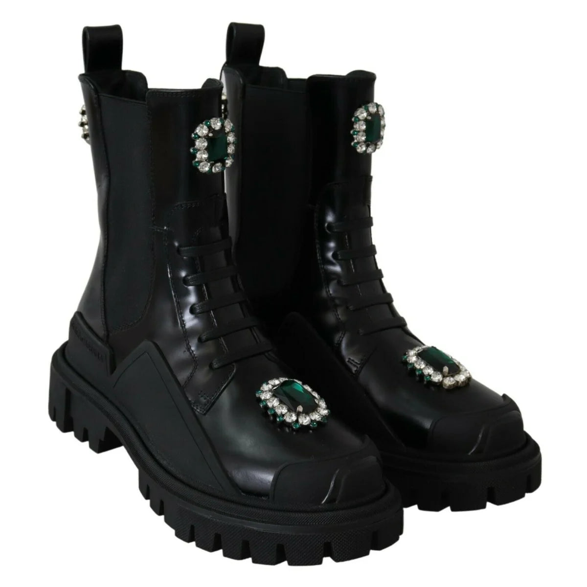Dolce & Gabbana Combat Boots Dress Power Attitude