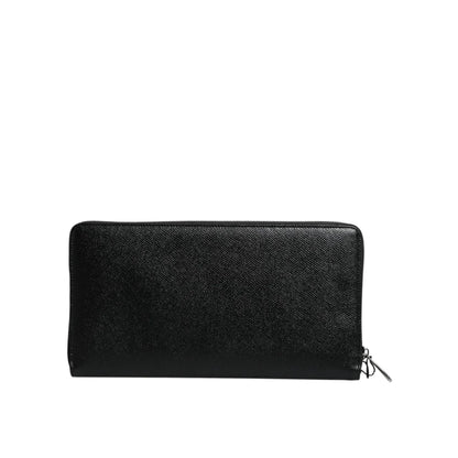 Dolce & Gabbana Continental Wallet Luxurious Leather Zip Around Style