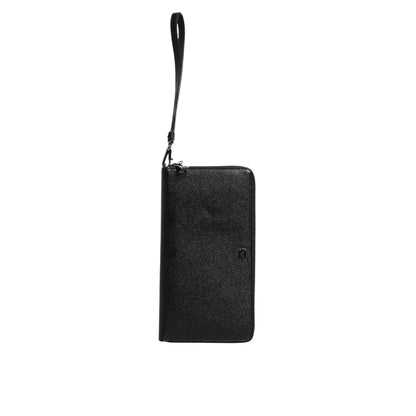 Dolce & Gabbana Continental Wallet Luxurious Leather Zip Around Style